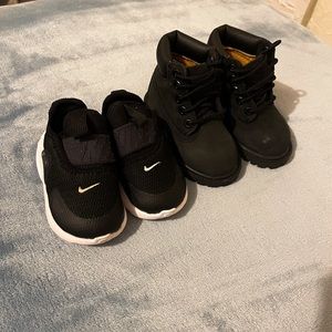Nike Presto (4C) and Timberland (4C) Baby Shoes.